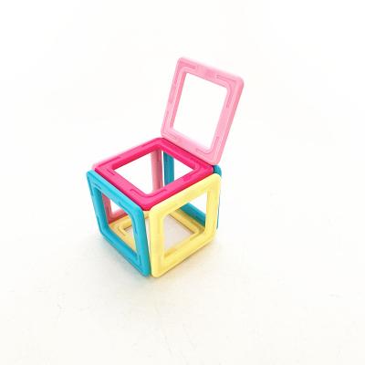 China New DIY 3d Design Eco-friendly Material Macaron Magnetic Building Blocks Toys Magnet Connecting Toys for sale