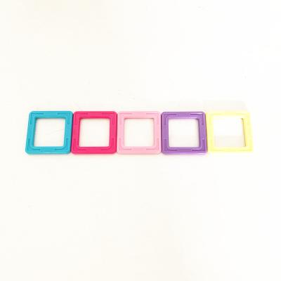 China Macaron Eco-friendly Material Good Quality STEM Color Tiles Toy Magnetic Building Blocks Magnetic Pieces for sale