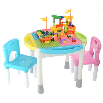 China Building Toy Customize Harmless Multifunction Building Block Kids Table for sale