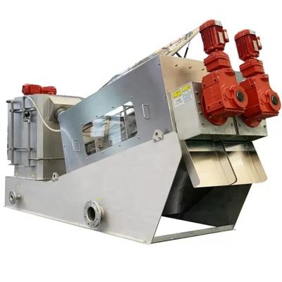 China Deslim Dewatering Multi-disc Screw Press Sludge Dehydrator Automatic Unhindered Screw Press for sale