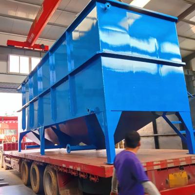 China Lamella purifier sludge thickening with lamellar plate purifier 1m3/hr 5 m3/h inclined lamella plate purifier with equipment for working pumps IP65 control panel for depurate in aquaculture production for sale