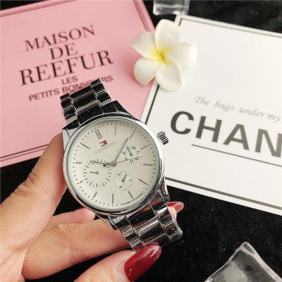 China Day/date OEM casual quartz steel silver watch for women dupe brand watches men analog watch relojes Para dama de luxe for sale