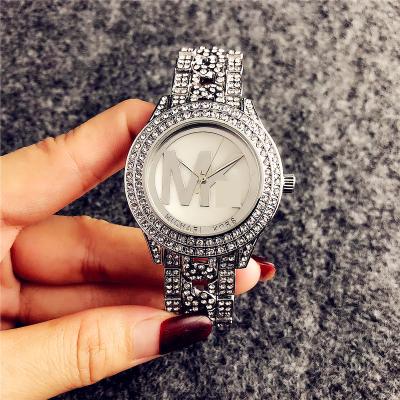 China Automatic date moissanite women silver watch Amazon reloj Italy gift set for mens wristwatch mens watches luxury private label analog watch for sale