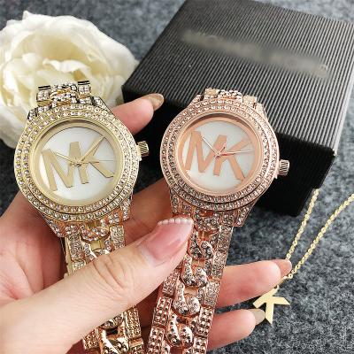 China Day/Date Watches Spain Manufacturers 2 Years Life Battery Diamond Women Watch Custom Size Stainless Steel Quartz Wrist Watch for sale