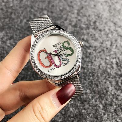 China New Hot Seller Fashion Vintage Watch Vintage Diamond Automatic Wristwatch Fashionable Mesh Band Electronic Wristwatches Ladies Mesh Watch for sale