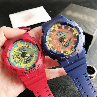 China Multifunctional Analog Waterproof Clock Man Gold Square Digital Watches Outdoor Sport Wholesale Auto Date Cheap Mens Watches for sale