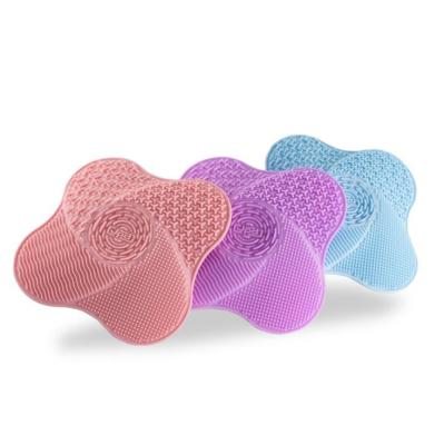 China Viable Silicone Suction Cup Wash Pad For Cosmetic Brush Cleaning Pad Silicone Wash Pad for sale