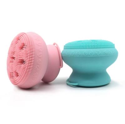 China Large Sustainable Silicone Octopus Face Wash And Bathing Brush With Sponge for sale