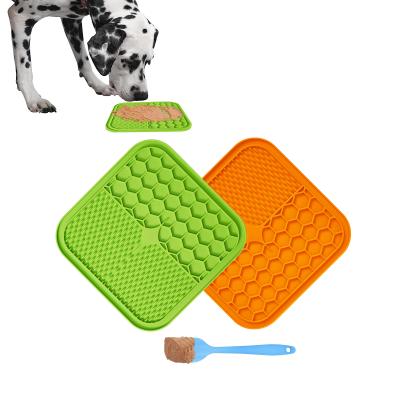 China Stocked Dog Lick Mat Lick Mat For Dog Food Dish Bowl Lick Mat for sale