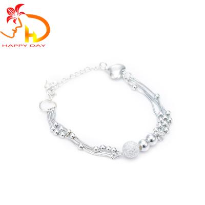 China Fashion Classic Hot Sale New 925 Sterling Silver Bracelet Women Multilayer Bracelets for sale