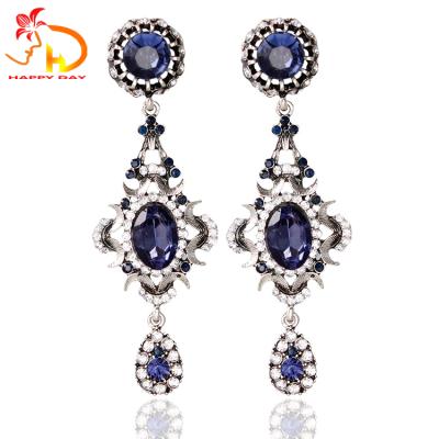 China New Product Classic Custom Design Weird Blue Women Earrings for sale