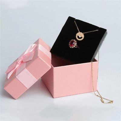 China For Jewelry Best Price Reusable Lovely Price Rose Gift Jewelry Packaging Paper Box for sale