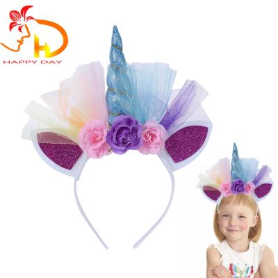 China Fashionable High Quality High Quality Widely Used Party Head Circle, Halloween Carnival Headband, Net Rainbow Headband for sale