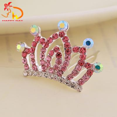 China Latest Arrival Classic Style Children's Attractive Princess Pink Pageant Crowns Celebrate for sale