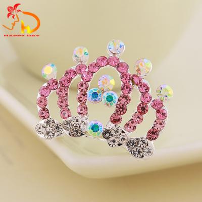 China Best-selling Classic Quality Kids Super Princess Crown Celebrate Party Crystal Hair Accessory for sale