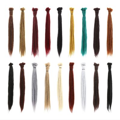 China Synthetic Hair 50/60CM Long Soft Crochet Dreads Braids Braids Chromatic Color Reggae Dreadlock Hair Cheap Synthetic Dreadlocks Hair Extensions for sale