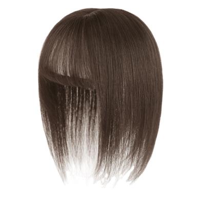 China Female Straight Invisible Wig Piece And Wholesale Traceless Hair Extension Wig Replacement Piece Air Bangs Pieces Real Hair Wigs for sale