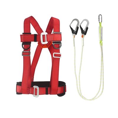 China Factory Directly Good Quality Aerial Work Positioning Belt High Altitude Work Body Safety Harness Half With Lanyard for sale