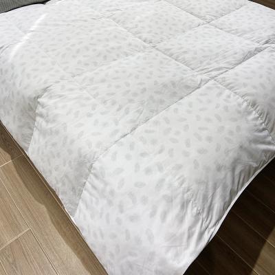 China OEM Home Tall Box Quilted Printing Goose Down Feather Comforter for sale