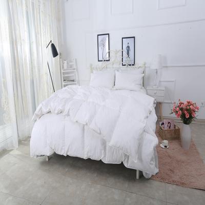 China Home Canada 86x86 Inch Queen Size Feather And Down Stitch Hypoallergenic Duvet Down Comforter for sale