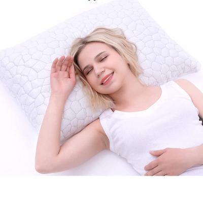 China Anti-Static Breathable Washable Cover Bamboo Pillow Cross Section Shredded Memory Foam Pillow for sale