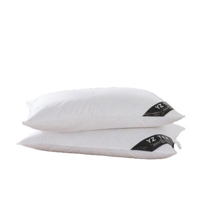 China Sleep Bed Pillow Anti-Static Natural White Goose Down Feather Neck Pillow for sale