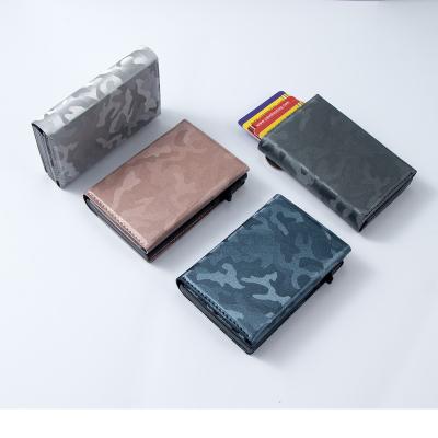 China 2021 RFID Credit Card Logo Customized Holder Gift Box Package Dropshipping Luxury Wallet for sale