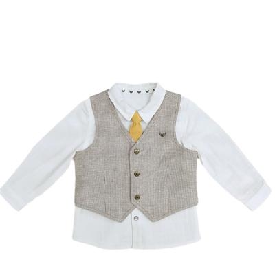 China Factory Bulk Supply Breathable V-Neck Sleeveless Vest Sets Children High Quality Cotton Vest Sets On Sale for sale