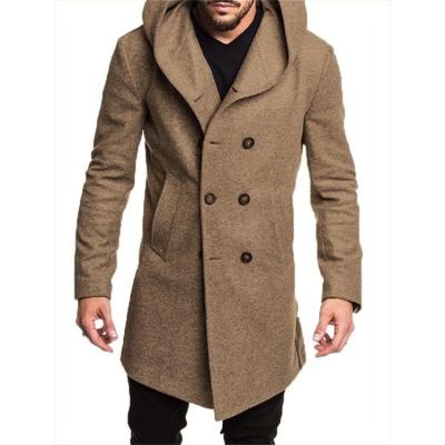 China Factory Direct Sale Men Breathable Long Sleeve Coats Mid Length Winter Plus Size Coats For Men Casual Slim for sale