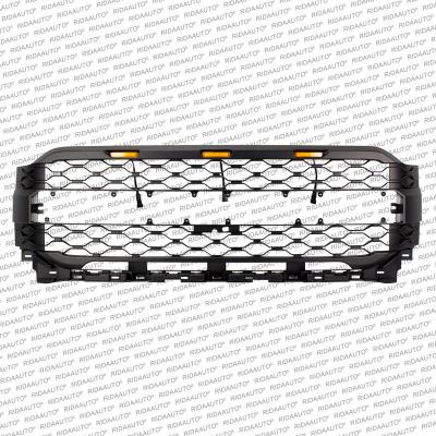 China Auto Accessories Grill New Design Grill With Outlet Raptor Front Bumper Mesh For Ford Modified Grill F150 2021 + Camera Bracket Gasket for sale