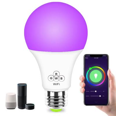 China Led Light With Handwave Light Motion Sensor OR Switch 9W E27 E26 B22 Colorful RGB Dimmable Alexa Bombilla Foco Inteligente Wifi Outdoor Led Smart Bulb Light Led for sale