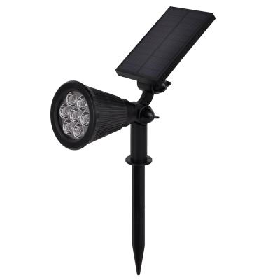 China Sunlight Control Wholesale 7W 5.5V Garden Landscape RGB Spot Light Outdoor Solar Lamp for sale