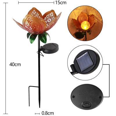 China Garden Stars Moon Garden Solar Outdoor Decorative Glass Globe Lights Waterproof Landscape Lighting for sale