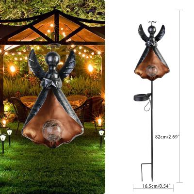 China Garden Solar Powered Garden Lights Outdoor Decorative Metal Moon Waterproof Solar Garden Light Lamp for sale