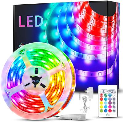 China Residential hotsale Amazon 16.5ft 12V led strip light 5050 RGB 5m for sale