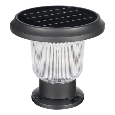 China Modern Wholesale 8W Outdoor Garden Yard Park Pathway Solar Powered Gate Pillar Light for sale