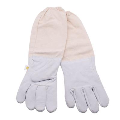 China Farms Bee Prevention Anti Sting Anti Sheepskin Bee Protective Gloves for sale