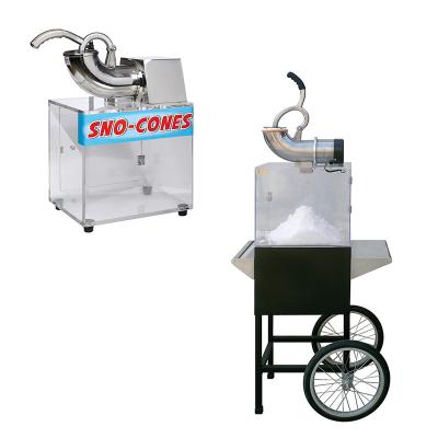 China Small Spring Snow Cone Crusher Machine Slushies Price With Trolley for sale