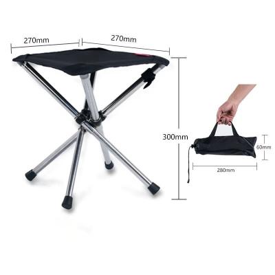 China Hot Selling Modern Outdoor Fishing Chair Easy Carry Stainless Steel Oxford Cloth Folding Stool for sale