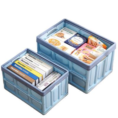 China 56L Portable PP In-car Folding Fast Viable Installed Plastic Storage Box For Car Vehicle Free Samples Available for sale