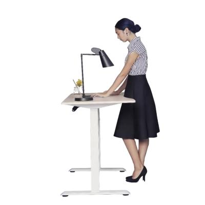 China Lifting Desk Sit To Stand Desk Frame (Waistline) Adjustable Height Adjustable Electric Desk Table Computer Stand for sale