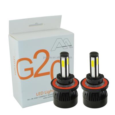 China All in one car led CE 12v 24v canbus high power G20 4sides COB H13 low light hi all in one led headlight for sale