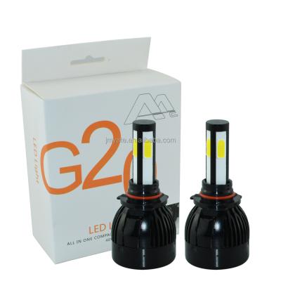 China Factory supply CE 12v 24v 80w 8000LM canbus high power G20 4sides COB HB3 9005 all in one led headlight for sale