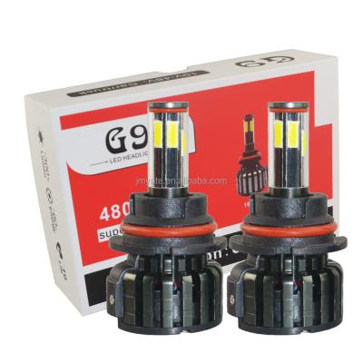 China Fit for popular CE G9 12000LM 6sides 6sides G9 COB high power truck car HB5 car and truck led headlight bulbs 9007 for sale