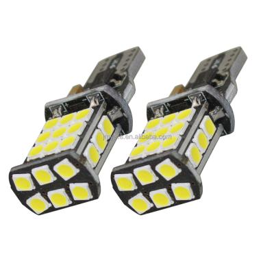 China CE 12V T15 30LED 30smd 3030 white strobe automotive led brake signal bulb T15 led reverse bulb T15 30LED 3030 car holder for sale