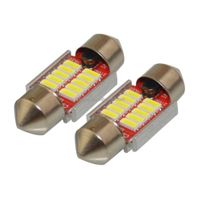 China dc 9-16v canbus 31mm 10led 36mm 39mm 41mm 12led SMD4014 error free car led interior dome light C5W festoon bulb lights lighting 31mm/36mm/39mm /41mm for sale