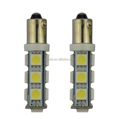 China CE RoHS DC 12V BA9S 13LED SMD5050 interior reading light bulbs for ba9s cars auto lights and accessories bulb led car BA9S for sale