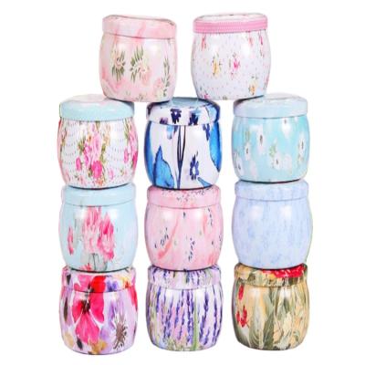 China Beautiful Disposable Wholesale Portable Iron Candle Container for sale