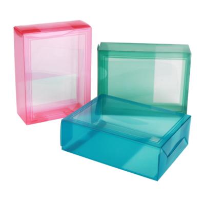 China Recycled Materials High Quality Transparent Plastic PVC And PET Packaging Gift Boxes for sale