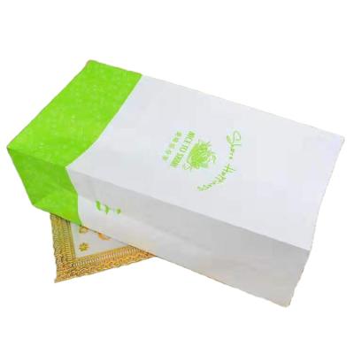 China Food Grade Recycled Materials Kraft Bag Bread Packaging Disposable Greaseproof Paper Bag Custom LOGO for sale